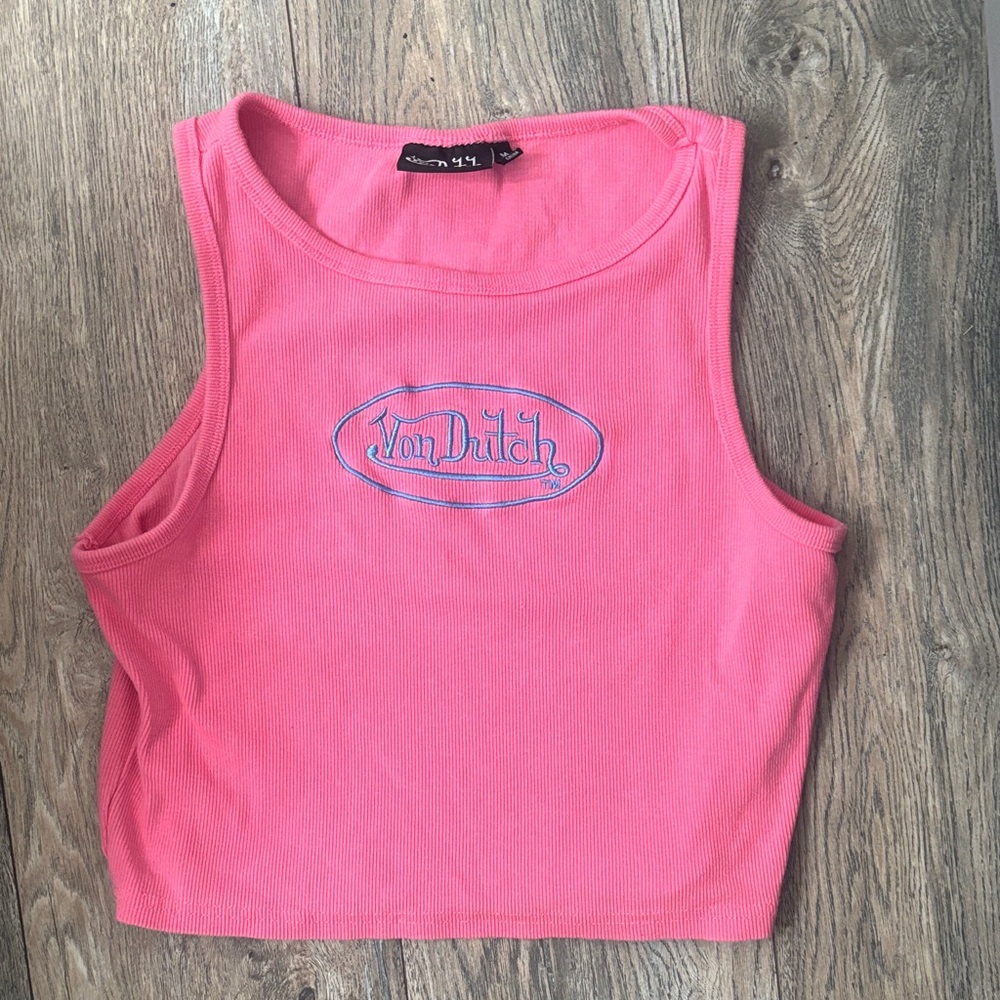 Von Dutch Pink Tank Top size M